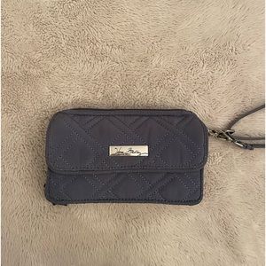 Vera Bradley Gray Wallet with Straps